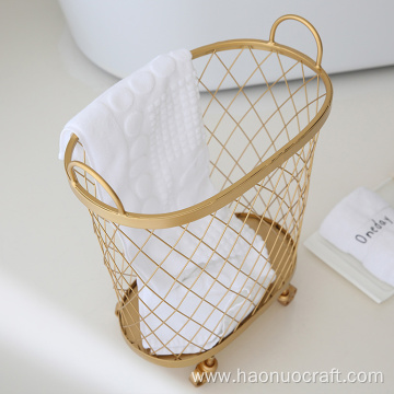 cesta de almacenamiento forjada cesta de cesto de lavandería de baño